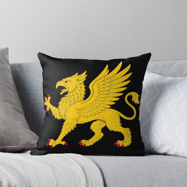 Item preview, Golden Griffin Heraldic Emblem – Medieval Mythical Beast Design designed and sold by Fradikal.