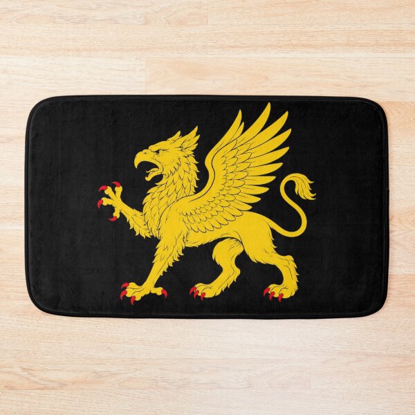 Item preview, Golden Griffin Heraldic Emblem – Medieval Mythical Beast Design designed and sold by Fradikal.