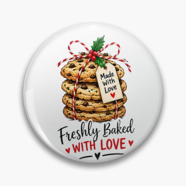 Item preview, Freshly Baked with Love Christmas Cookie Holiday Design designed and sold by FuzionRaptor.