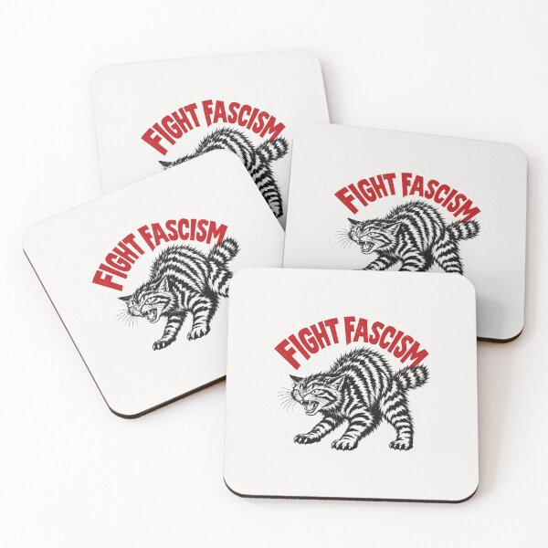 Item preview, Fight Fascism Cat designed and sold by ChezasInspira.