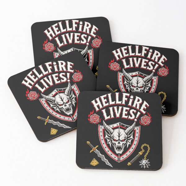 Item preview, Hellfire Lives Vintage Tabletop RPG D20 Dice Demon Fantasy designed and sold by Kulcsarbox.