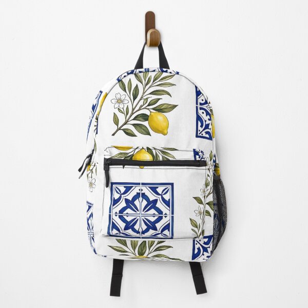 Item preview, Mediterranean Lemon Ceramic Tile Pattern designed and sold by Sybille-Yates.