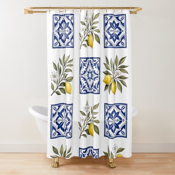 Item preview, Mediterranean Lemon Ceramic Tile Pattern designed and sold by Sybille-Yates.