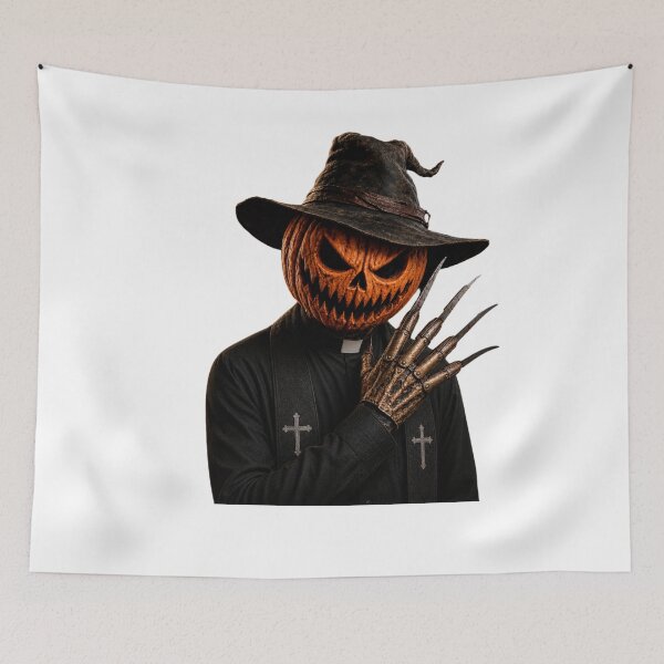 Item preview, Jack-O-Lantern Priest Gothic Halloween Horror designed and sold by MOSIDRIP™.