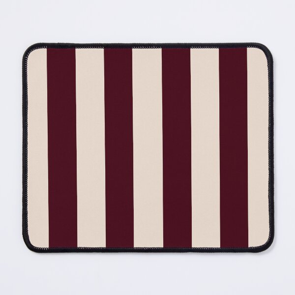 Item preview, Deep burgundy and ivory cabana stripes designed and sold by RishabhArts1.