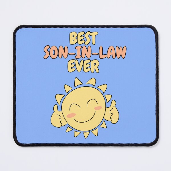 Item preview, BEST SON-IN-LAW EVER Cute Sun Pastel Blue designed and sold by HugSomeNettles.