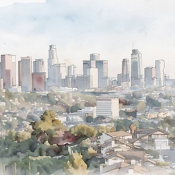 Artwork thumbnail, Los Angeles Rising by RdeB