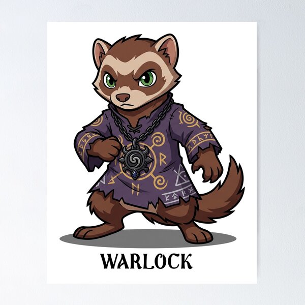 Item preview, D&D Ferret Warlock designed and sold by VFXguy.