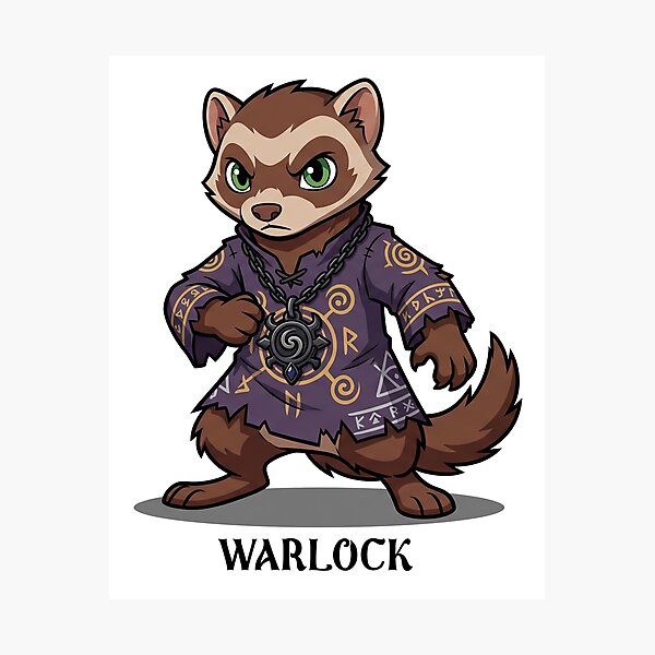 Item preview, D&D Ferret Warlock designed and sold by VFXguy.