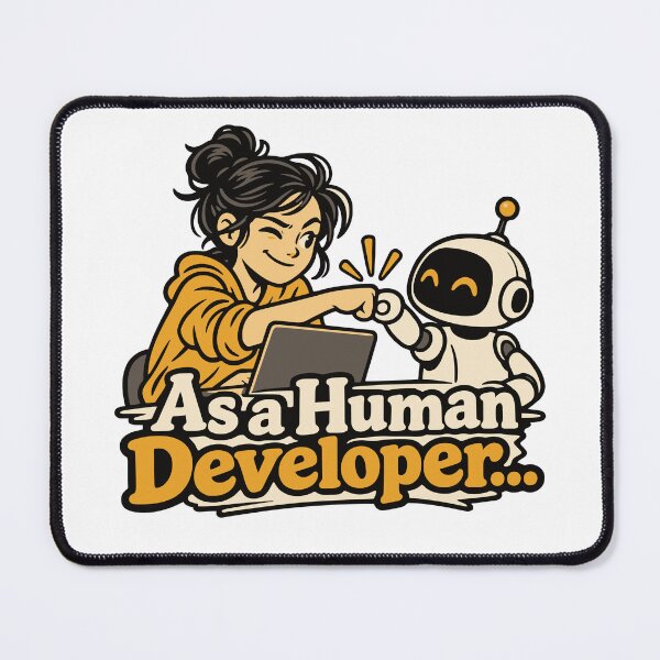 Item preview, As a Human Developer… Human and Robot Fist Bump designed and sold by ThreadQuirk.
