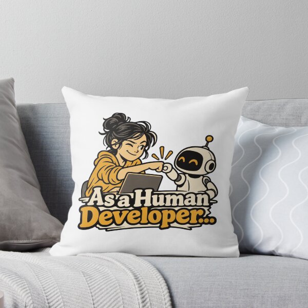 Item preview, As a Human Developer… Human and Robot Fist Bump designed and sold by ThreadQuirk.