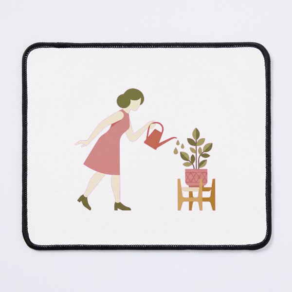 Item preview, Nurture Mindful Growth Plant Watering Illustration for Notebooks designed and sold by AmadeusModern.
