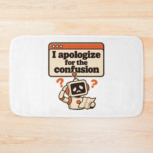 Item preview, I Apologize for the Confusion | AI Error Humor designed and sold by ThreadQuirk.