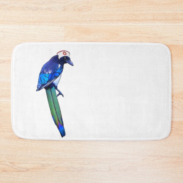 Item preview, Swoops the Magpie in nurse hat – animalzinhats designed and sold by Ashley’sAnimalz.