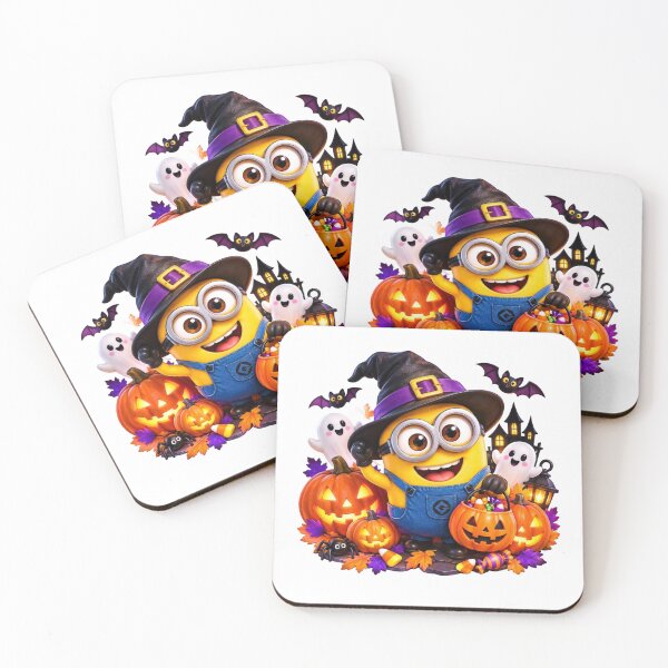 Item preview, Cute Halloween Minion Sticker – Spooky Pumpkin & Ghost Cartoon Design designed and sold by ashwin131.