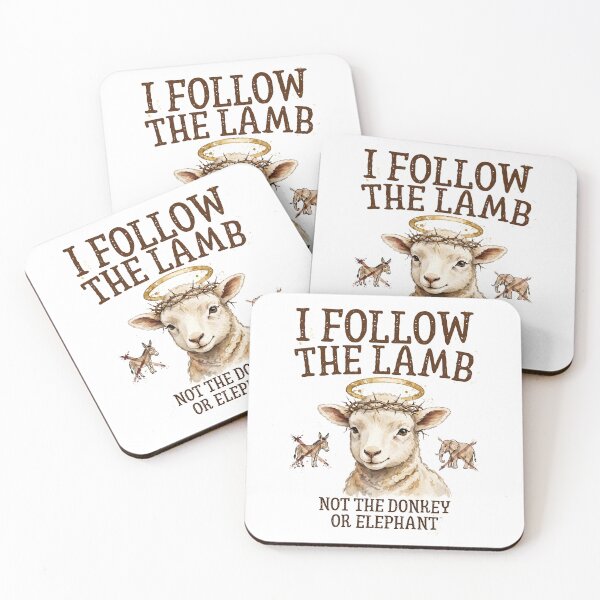 Item preview, I Follow The Lamb Not The Donkey Or Elephant  designed and sold by CutieGalore.