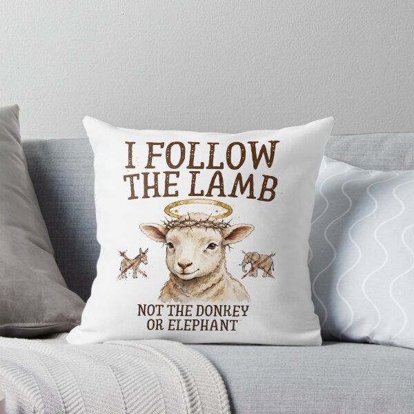 Item preview, I Follow The Lamb Not The Donkey Or Elephant  designed and sold by CutieGalore.