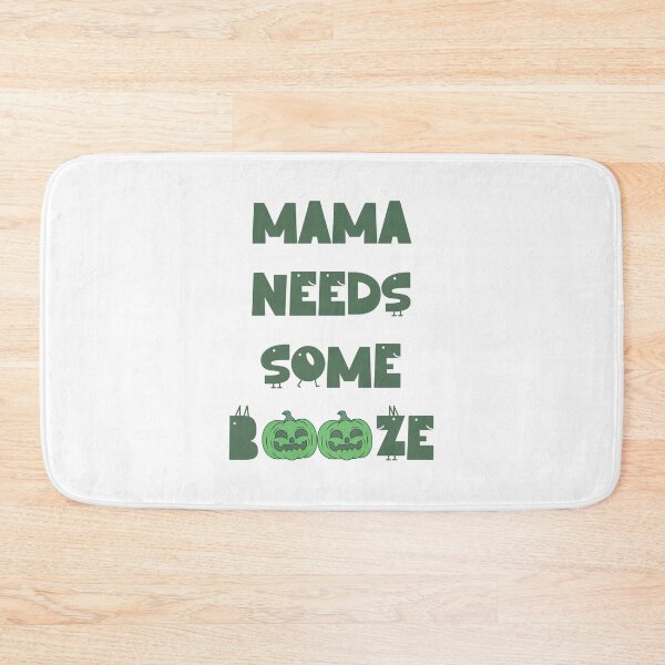 Item preview, Mama Needs Some Booze Green Pumpkin Typography designed and sold by MOSIDRIP™.