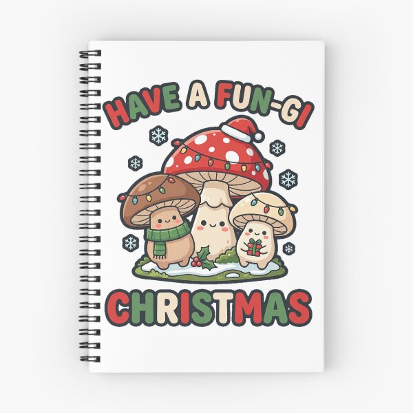 Item preview, Have a Fun-gi Christmas Cute Mushroom Cottagecore Holiday designed and sold by MIRAJIL.