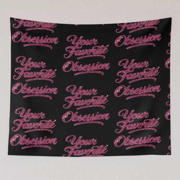 Item preview, Your Favorite Obsession Pink Glitter Script - Funny Toxic Love Y2K Aesthetic Redbubble designed and sold by Kvllo Collective Co..