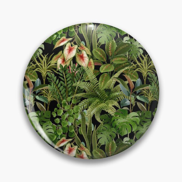 Item preview, Dense Watercolor Tropical Houseplants Jungle Seamless Pattern designed and sold by Ms. Iryna.