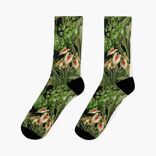 Item preview, Dense Watercolor Tropical Houseplants Jungle Seamless Pattern designed and sold by Ms. Iryna.