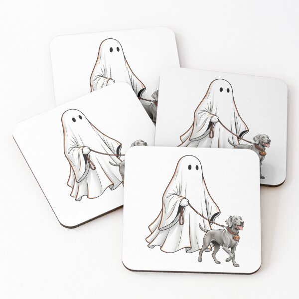 Item preview, Weimaraner Ghost Walking Dog Halloween Spooky Pet Mom Cute Gray Ghost Dog Fall Humor designed and sold by raedattia.