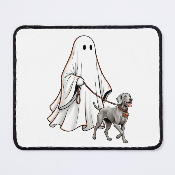 Item preview, Weimaraner Ghost Walking Dog Halloween Spooky Pet Mom Cute Gray Ghost Dog Fall Humor designed and sold by raedattia.