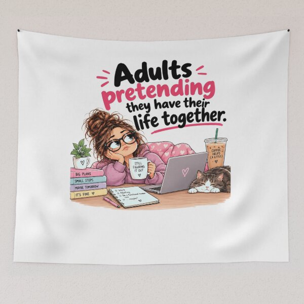 Item preview, Adults Pretending They Have Their Life Together – Funny Adulting Shirt designed and sold by MotylekAnia.