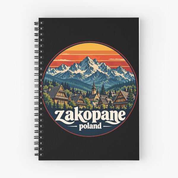 Item preview, Zakopane Tatry Mountains Poland Retro Travel designed and sold by TomFrontierArt.