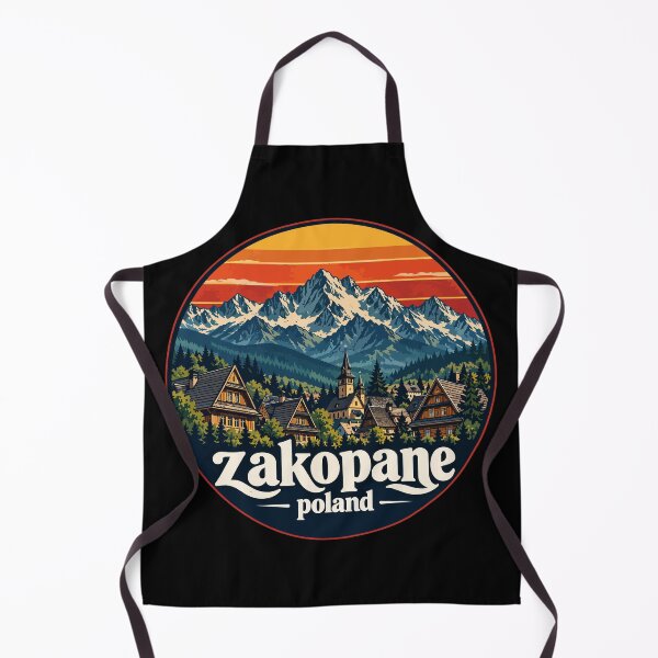 Item preview, Zakopane Tatry Mountains Poland Retro Travel designed and sold by TomFrontierArt.