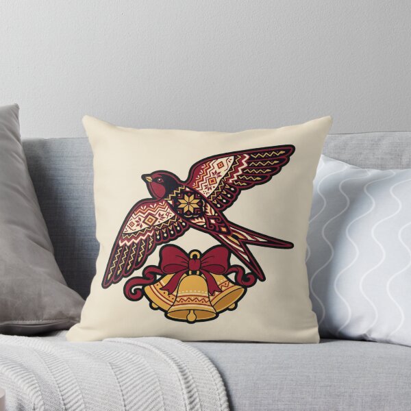 Item preview, Ukrainian Folk Art Swallow and Christmas Bells designed and sold by Rariks.