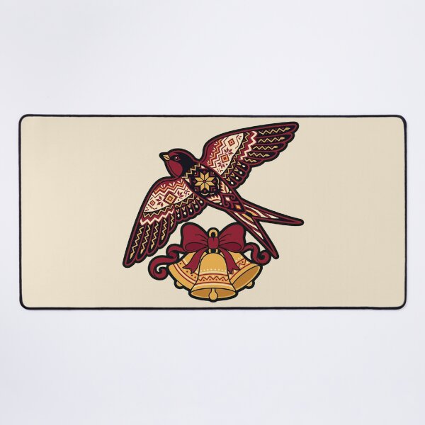 Item preview, Ukrainian Folk Art Swallow and Christmas Bells designed and sold by Rariks.