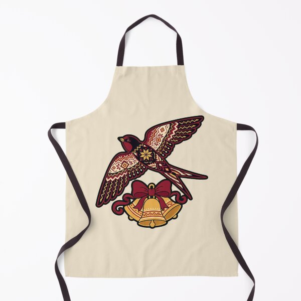 Item preview, Ukrainian Folk Art Swallow and Christmas Bells designed and sold by Rariks.