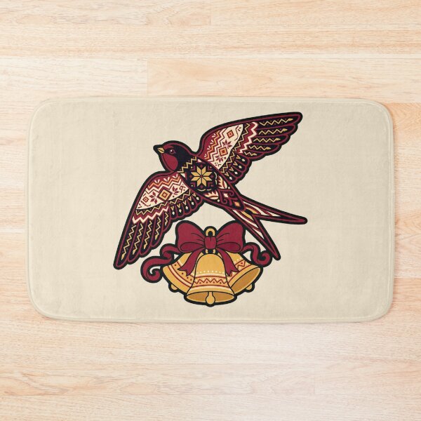 Item preview, Ukrainian Folk Art Swallow and Christmas Bells designed and sold by Rariks.