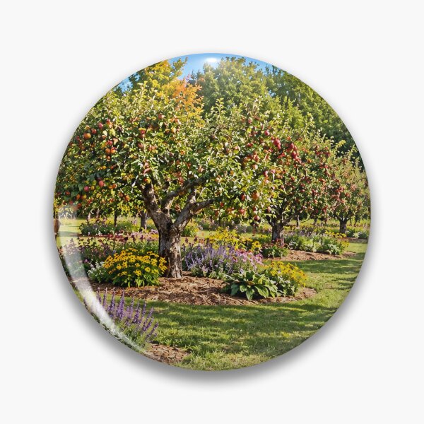 Item preview, Digital enhanced apple orchard picture  from Little River Garden  designed and sold by naturematters.