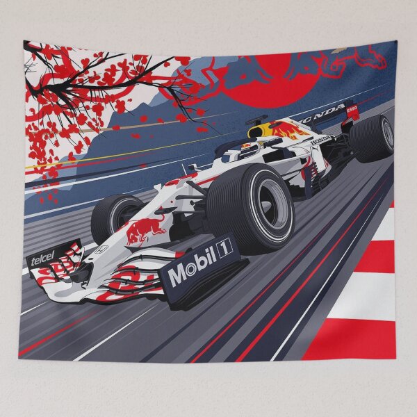 Item preview, Formula F1 Mobil Racing Enthusiast Design Art Print Collector Poster Mancave designed and sold by Cool Robot Bro..