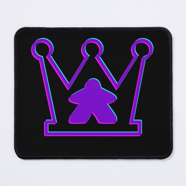Item preview, Neon Board Game Crown Synthwave Meeple designed and sold by Sky-99.