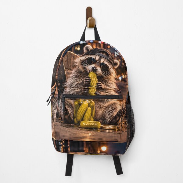Item preview, Raccoon Eating Pickles designed and sold by Clothes With Smiling Animals Walt Gral.
