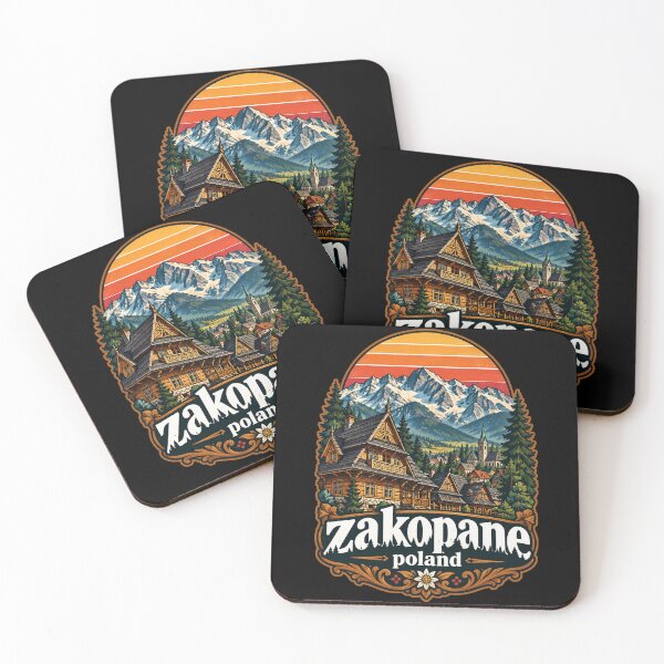 Item preview, Zakopane Tatry Mountains Poland Retro designed and sold by TomFrontierArt.