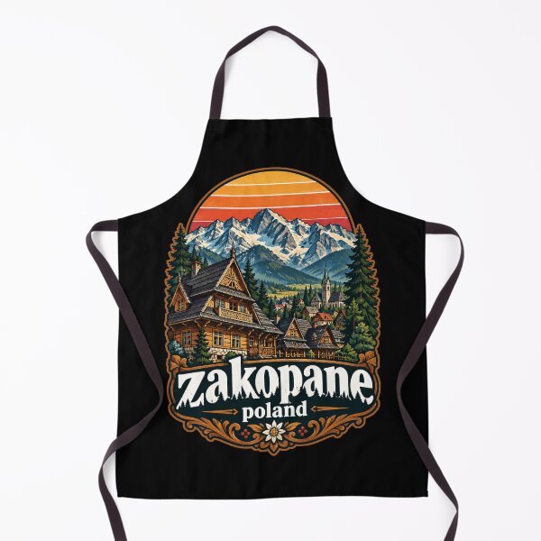 Item preview, Zakopane Tatry Mountains Poland Retro designed and sold by TomFrontierArt.
