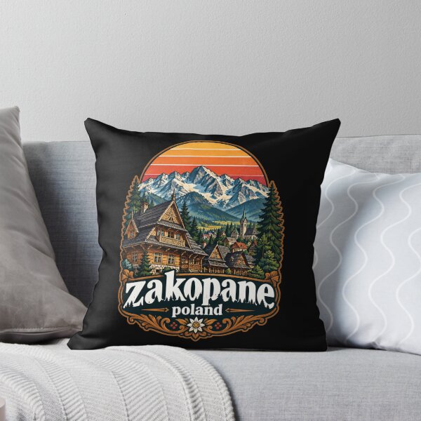 Item preview, Zakopane Tatry Mountains Poland Retro designed and sold by TomFrontierArt.