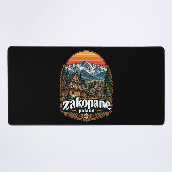 Item preview, Zakopane Tatry Mountains Poland Retro designed and sold by TomFrontierArt.
