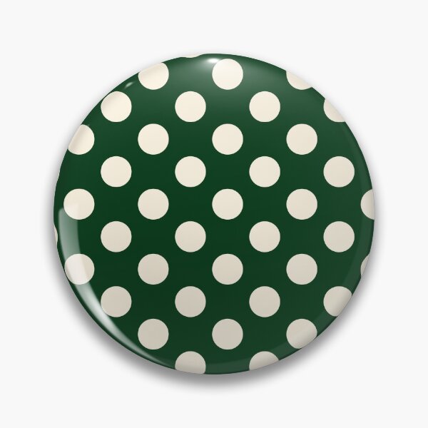 Item preview, Large ivory and green polka dot pattern designed and sold by Nolan6.