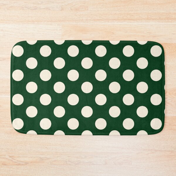 Item preview, Large ivory and green polka dot pattern designed and sold by Nolan6.