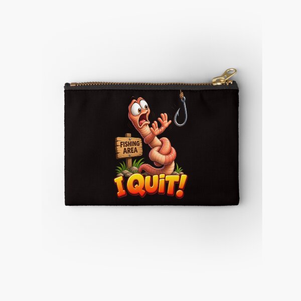 Item preview, Funny Earthworm – I Quit Fishing! designed and sold by Tadeusz1.
