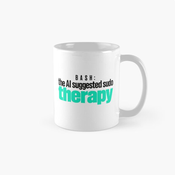 Item preview, Funny Programmer Sudo Therapy Typographic Design designed and sold by ThreadQuirk.