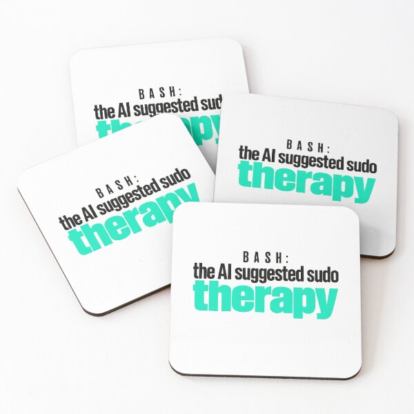 Item preview, Funny Programmer Sudo Therapy Typographic Design designed and sold by ThreadQuirk.