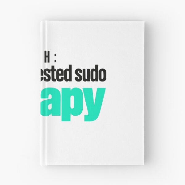Item preview, Funny Programmer Sudo Therapy Typographic Design designed and sold by ThreadQuirk.