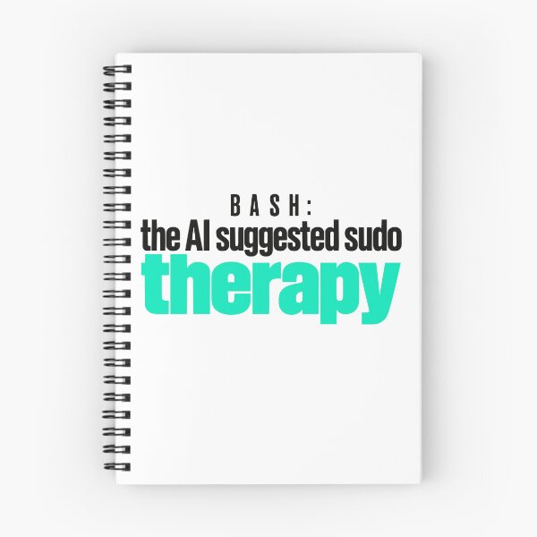 Item preview, Funny Programmer Sudo Therapy Typographic Design designed and sold by ThreadQuirk.
